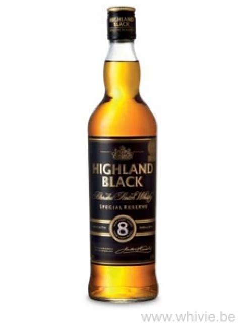 highland black whisky 8 years.